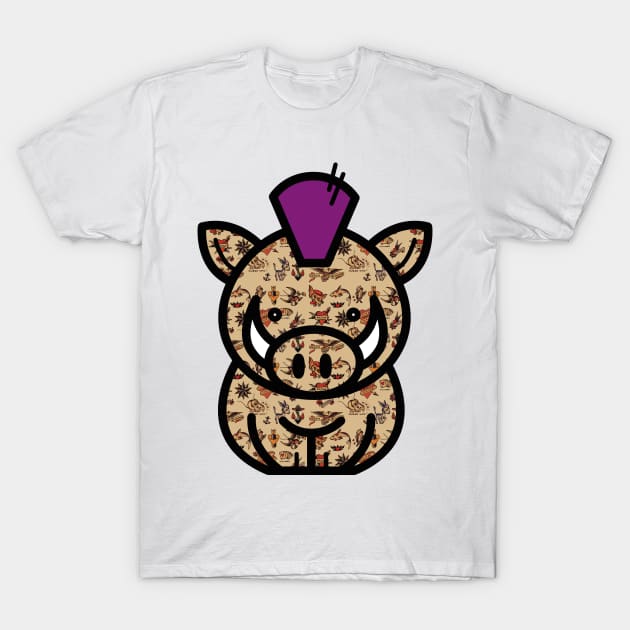 Punk Pig T-Shirt by PGMcast